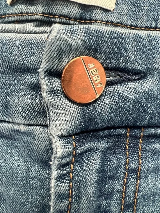 7 For All Mankind JEN 7 Women’s Cropped Skinny Jeans Blue Stretchy Denim Size 10 - Picture 5 of 9